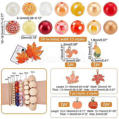 Набор для поиска ювелирных изделий своими руками на День благодарения DIY-PH0013-94-1