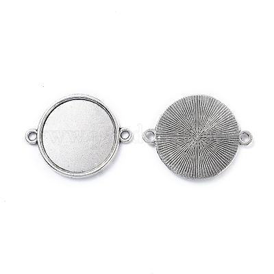 Сеттинги разъем сплава кабошон тибетском стиле X-TIBE-M022-11AS-1