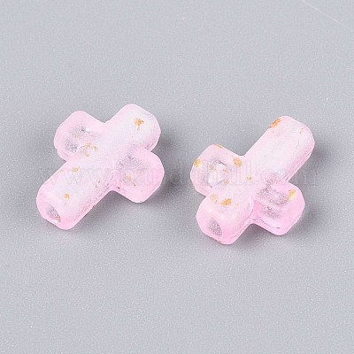 Прозрачные акриловые бусины градиентного цвета OACR-M023-03E-1