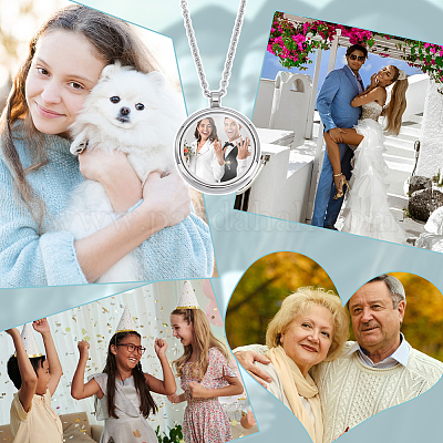 4 шт. подвески-медальоны из нержавеющей стали STAS-UN0061-63B-1