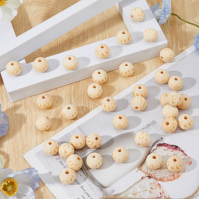 Деревянные бусины&nbsp;WOOD-FH0002-29A-1