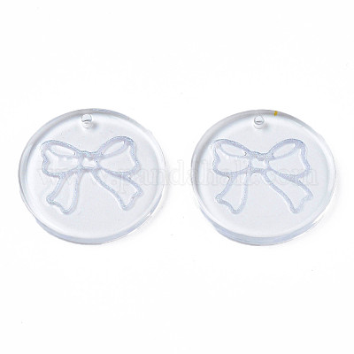 Прозрачные смоляные подвески RESI-N030-006D-1