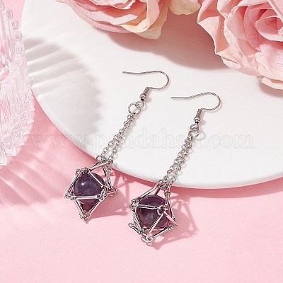 Латунные крючки с лотком EJEW-JE05540-02-1