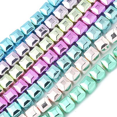 Гальванические нити из синтетических немагнитных гематитовых бусин G-A263-H01-01-1