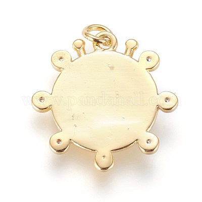 Латунные подвески ZIRC-G150-02-1