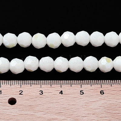 Непрозрачное стекло бисер нитей EGLA-A035-P8mm-L01-1