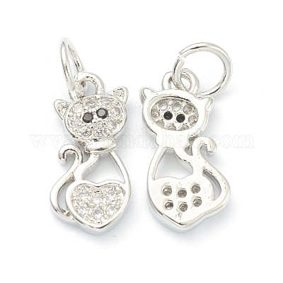 Медные прозрачные кубические циркониевые подвески ZIRC-B010-04P-1