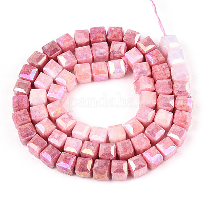 Антикоррозийные гальванические стеклянные бусины GLAA-T025-6mm-10F-1