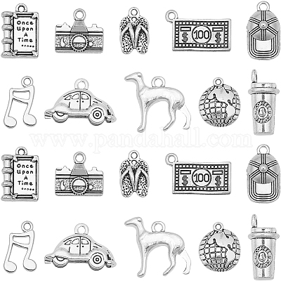 60шт 10 стиля подвески из сплава в тибетском стиле FIND-SC0010-72-1