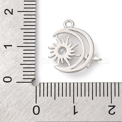 Латунные микро проложить кубического циркония подвески KK-D371-04D-P-1