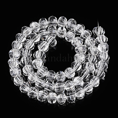 Прозрачные треск стекла бисер нитей GLAA-N051-05-1