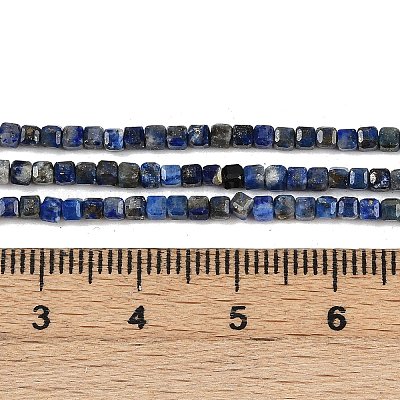 Нитки бусины из натурального ляписа-лазури G-RM241221-K25-1