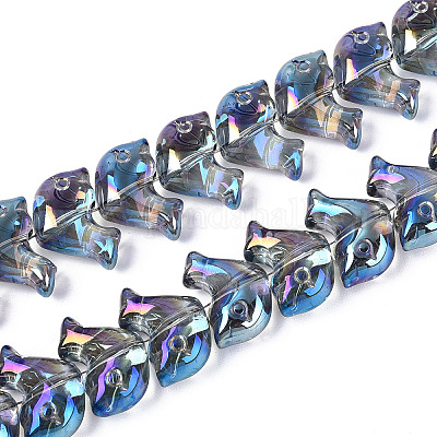 Гальванизируйте прозрачное стекло бисер нитей EGLA-N017-06-A03-1