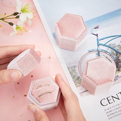 Бархат кольца коробки VBOX-NB0001-03A-1