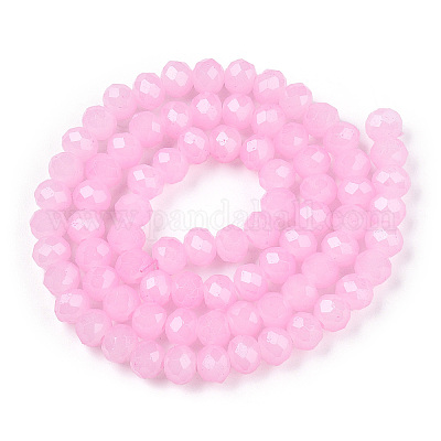 Запекание расписных стеклянных бусин с имитацией нефрита X-DGLA-A034-J4MM-A44-1