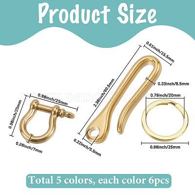 2 шт. латунные застежки-крючки в тибетском стиле FIND-SC0016-54-1