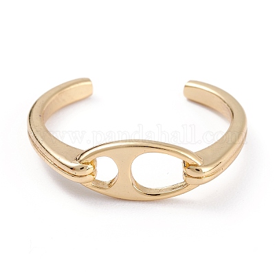 Anelli gemelli in ottone&nbsp;RJEW-B034-01G-1