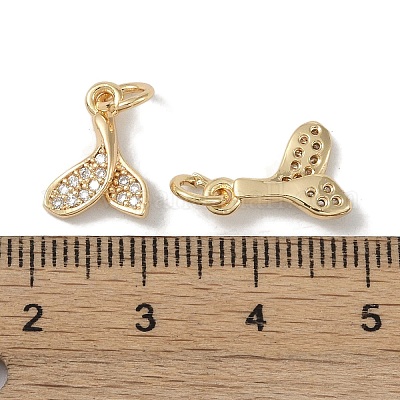 Латунные микропаве прозрачные подвески с фианитом KK-S367-11A-1