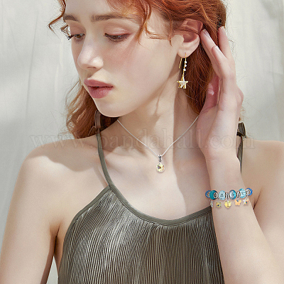 40 шт. 8 стиля прозрачные стеклянные европейские подвески-шармы PALLOY-GA00042-1