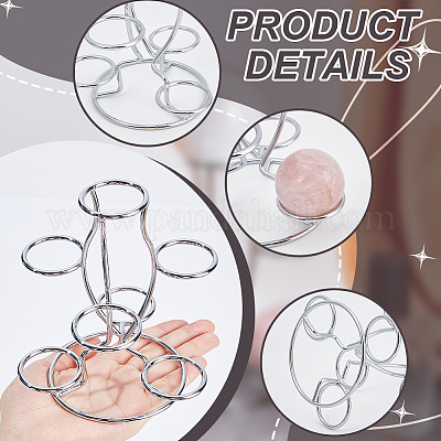 Железные подставки для пасхальных яиц с 7 слотом ODIS-WH0058-21A-P-1