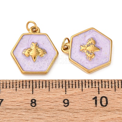 Подвески из нержавеющей стали 304 с эмалью STAS-U061-37G-C06-1