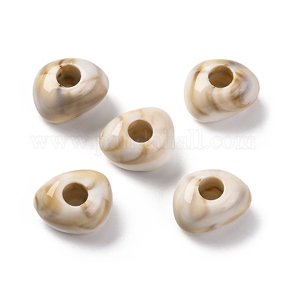 Perles acryliques opaques bicolores&nbsp;MACR-Z002-02C-1