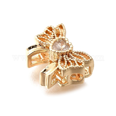 Латунные стеклянные бусины KK-M318-41G-01-1