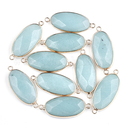 Соединители звеньев натурального амазонита G-S344-03D-1