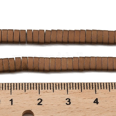 Гальванические нити матовых немагнитных синтетических гематитовых бусин G-G089-A01-11-1