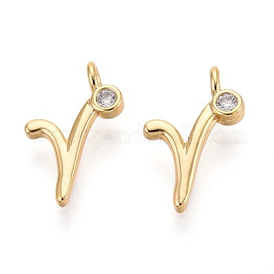 Латунные микро проложить кубического циркония подвески KK-N263-97G-R-1