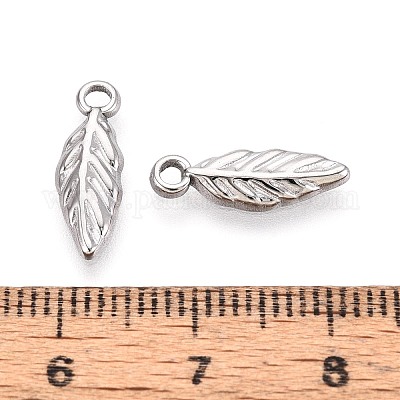 Подвески-листочки из нержавеющей стали 304 STAS-T067-51P-1