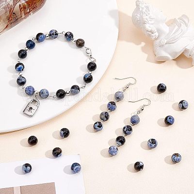 3 нити натуральных огненных агатов с трещинками G-NB0003-46-1