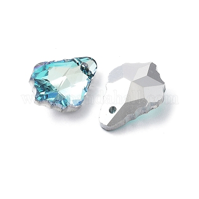 AB цвет гальваническим Гальваническим стеклянные подвески X-EGLA-O003-06C-06-1