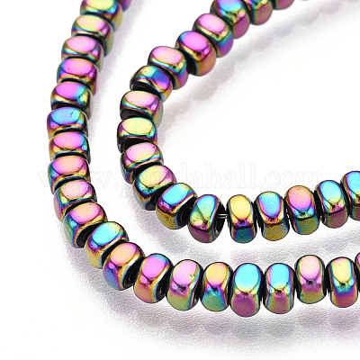 Гальванические нити из синтетических немагнитных гематитовых бусин G-T139-61F-1