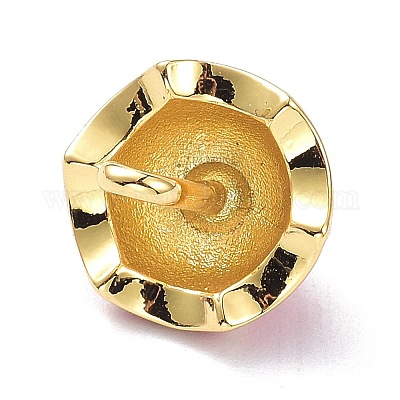 Настоящие 18k позолоченные латунные подвески KK-L188-24G-05-1