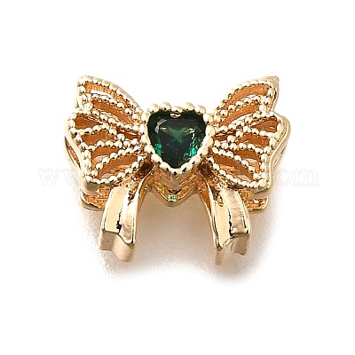 Латунные стеклянные бусины KK-M318-41G-02-1