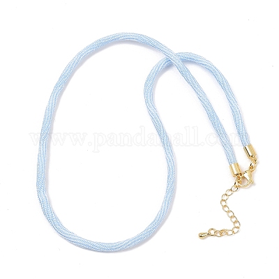 Изготовление ожерелий из круглого нейлонового хлопкового шнура диаметром 4 мм NJEW-C106-02G-14-1