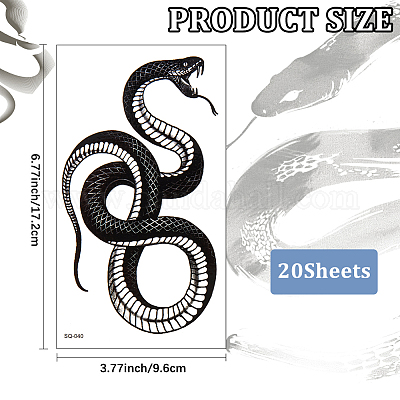 20 шт. 20 стиля съемные временные водонепроницаемые татуировки бумажные наклейки DIY-CP0012-48B-1