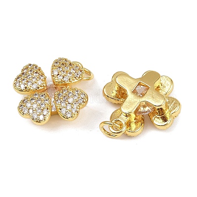 Латунные микро проложить кубического циркония подвески KK-A257-17G-01-1