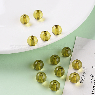 Прозрачные акриловые бусины MACR-S370-A10mm-737-1