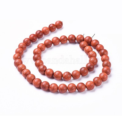 Натуральное дерево бисер нитей&nbsp;WOOD-F008-01-B-1