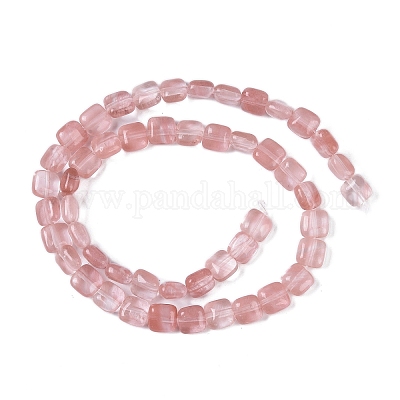 Вишневого кварца стеклянные бусы пряди G-M435-A17-01-1