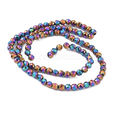 Гальванические нити из синтетических немагнитных гематитовых бусин G-A263-B01-01A-1