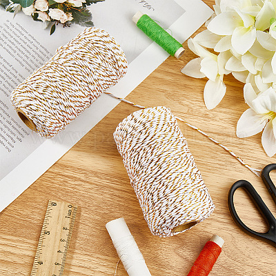 2 рулон ниток для макраме из хлопка в два сложения MAKN-CY0001-01A-1