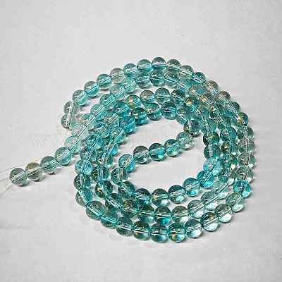 Выпечка окрашенные стеклянные бусины пряди DGLA-YW0002-01B-05-1