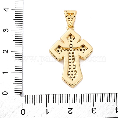 Латунные микро проложить кубического циркония подвески KK-S510-48G-02-1