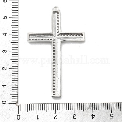 Латунные микропаве прозрачные подвески с фианитом KK-L228-01P-01-1