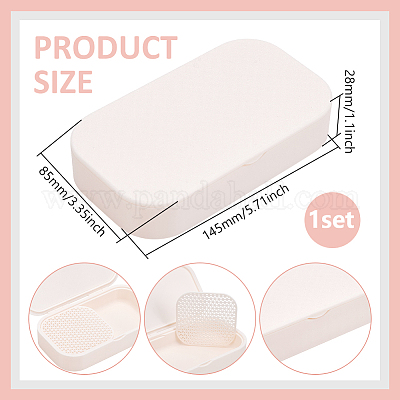 Scatola di stoccaggio per polvere separatrice di argilla polimerica PLA&nbsp;AJEW-WH0481-96-1