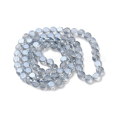 Стеклянные бусины с гальваническим покрытием  EGLA-C010-01A-PL03-1