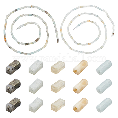 2 нити 2 стиля натуральные цветочные бусины из амазонита нити G-PH0002-33-1